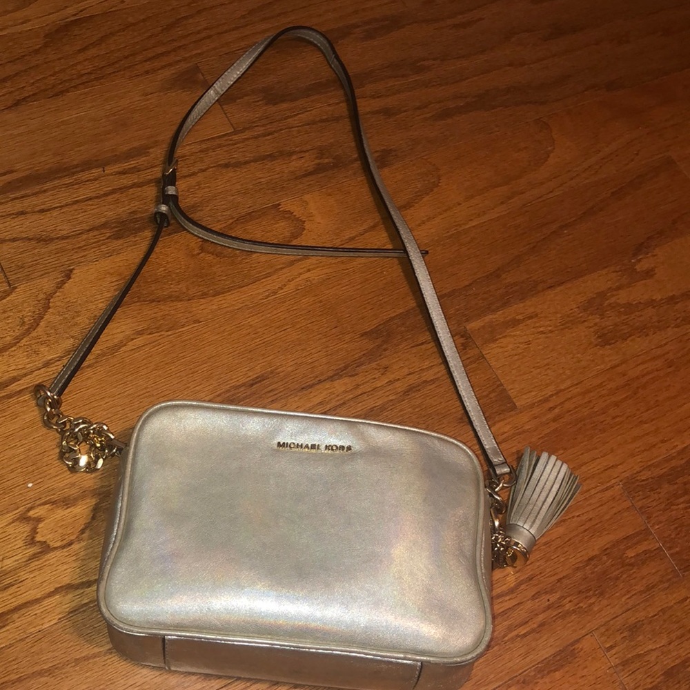 Gold Michael kors purse
